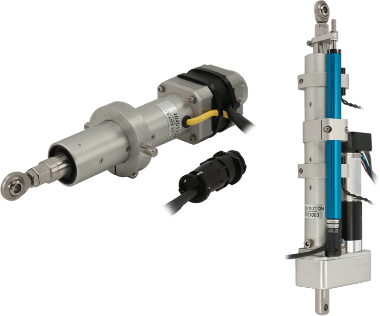 Linear Actuators with Trunion and External Potentiometer